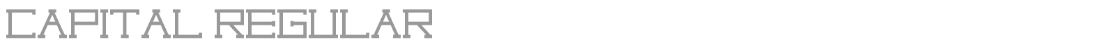Capital font preview